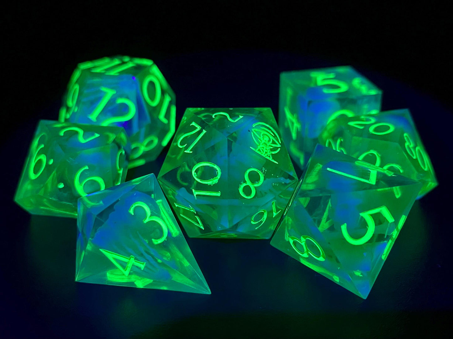 Gelatinous Cubes - 7 piece dice set