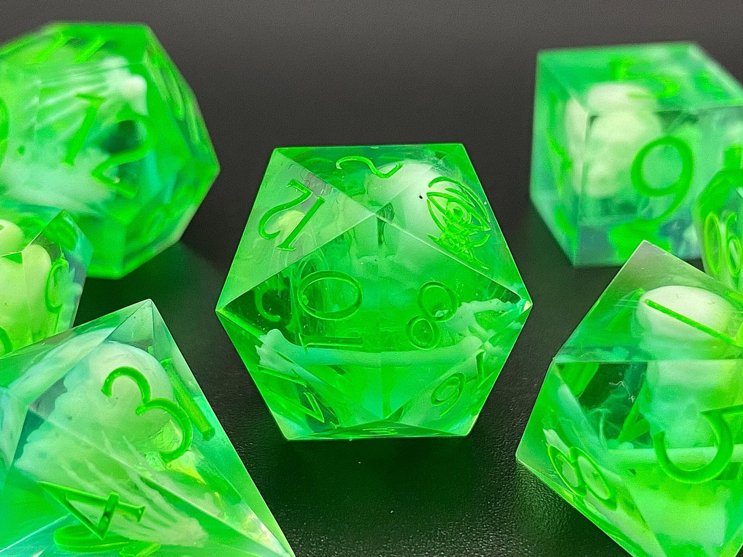 Gelatinous Cubes - 7 piece dice set